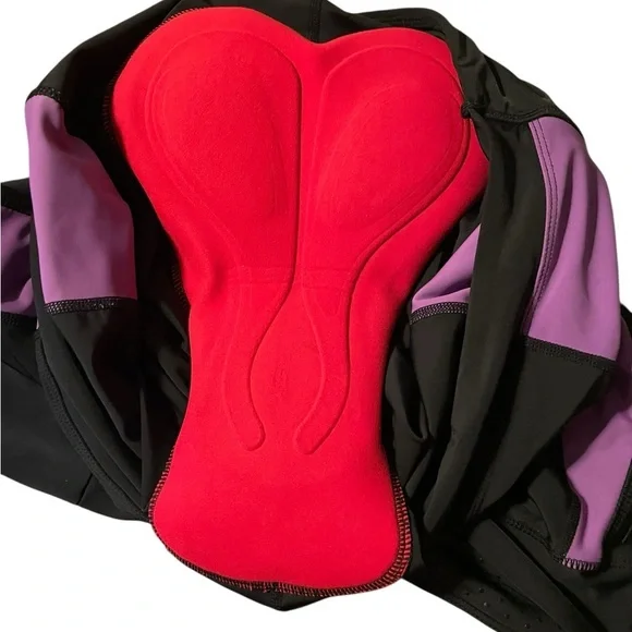 Women's 2XL Padded Bike Shorts Baleaf Cycling Padded Shorts Black XXL - Picture 4 of 6